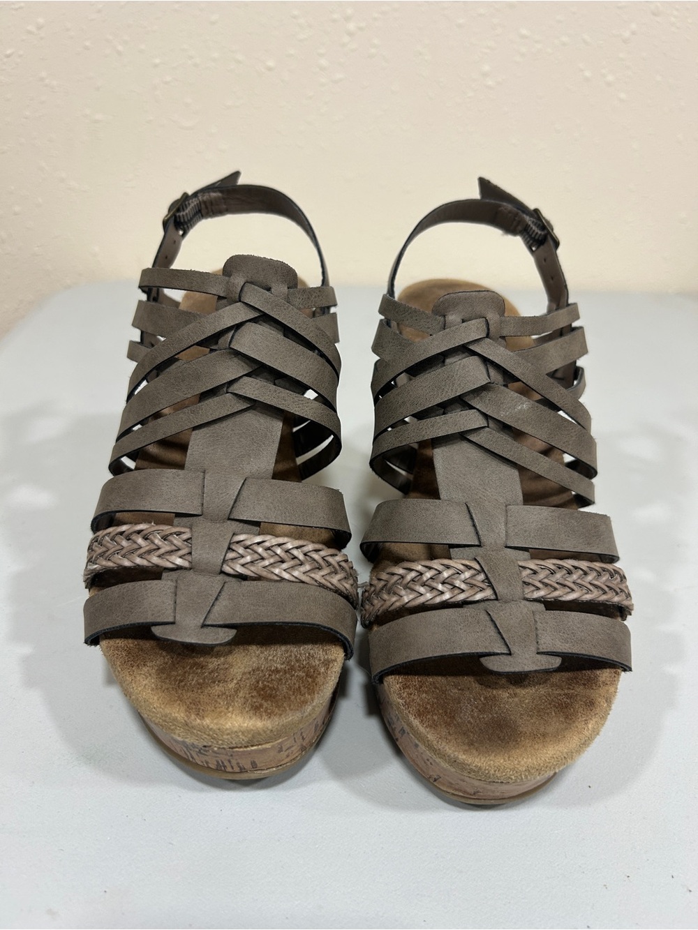 Maurices Women’s Taupe Strappy Wedge Sandals